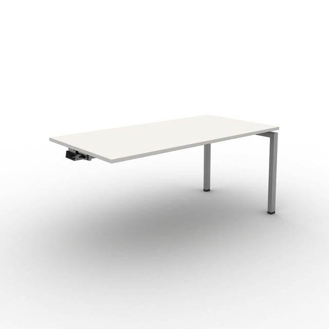 Grazian Desk shell Ebern Designs Frame Colour: Silver, Size: 73cm H x 120cm W x 80cm D, Top Colour: White on Productcaster.