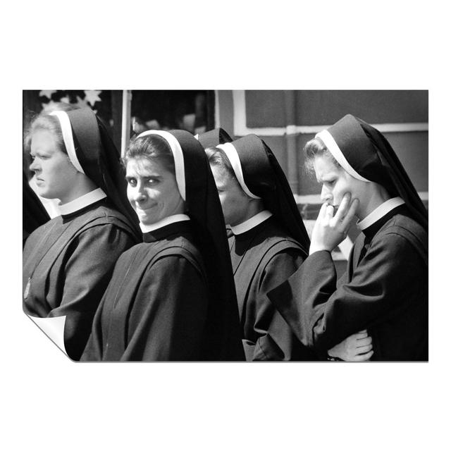 Panther Print Fine Art Prints Black & White Grinning Nun Artistic Unframed Poster, Pictures For Home Walls, Bedroom, Living Room & Bathroom Decor Pant on Productcaster.