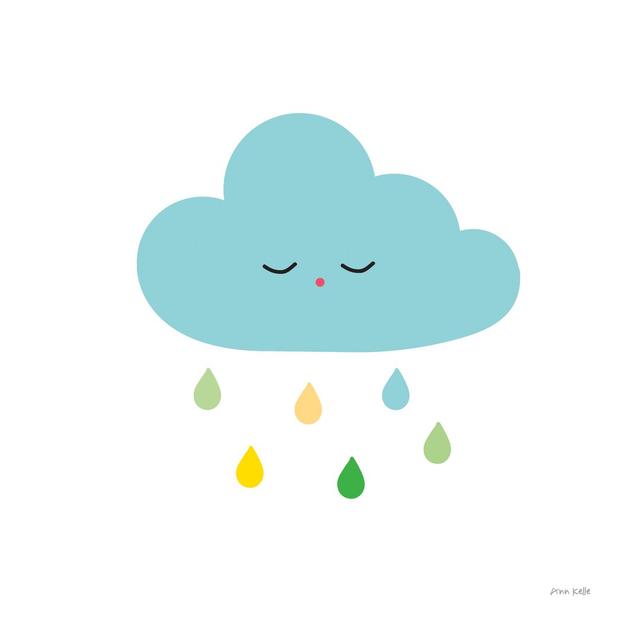 Sleepy Cloud I by Ann Kelle - Wrapped Canvas Graphic Art Print Harriet Bee Size: 76cm H x 76cm W on Productcaster.