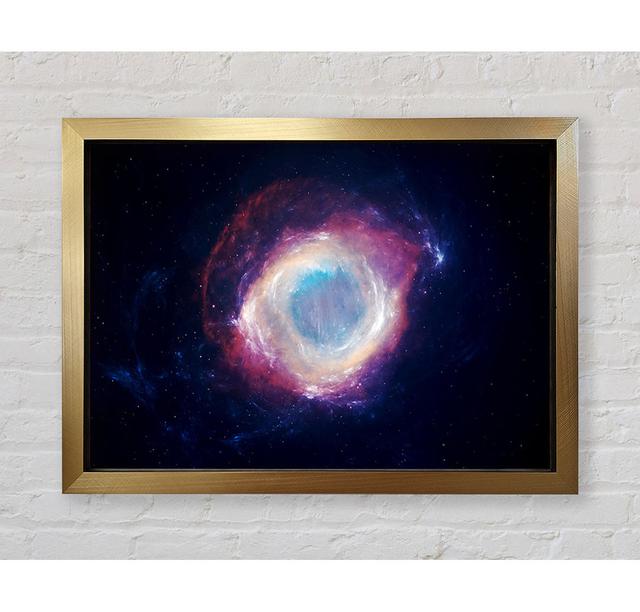 Eye Of The Galaxy - Print Brayden Studio Size: 42cm H x 59.7cm W x 3.4cm D, Format: Gold Framed Paper on Productcaster.