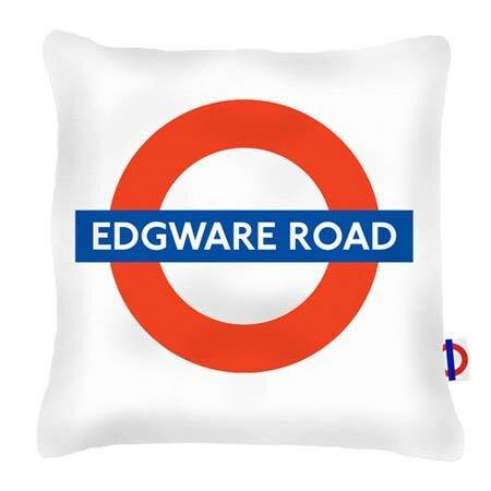 Edgware Road Tube Station London Transport Cushion London Transport on Productcaster.