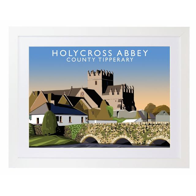 'Holycross Abbey' Graphic Art East Urban Home Format: White Wood Frame, Size: 33.5 cm H x 43.5 cm W x 2.2 cm D on Productcaster.