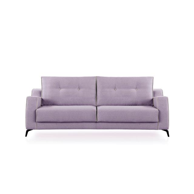 Sofa Pabai Metro Lane Farbe der Polsterung: Violett, Größe: 96 cm H x 206 cm B x 92 cm T, Sitzplatzkapazität: 3 on Productcaster.