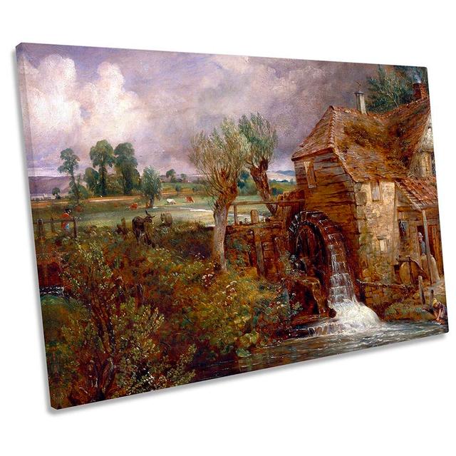 John Constable Parham Mill Gillingham CANVAS WALL ART Print August Grove Size: 81.3cm H x 121.9cm W x 4cm D on Productcaster.