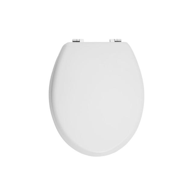 Clarimond Elongated Standard Toilet Seat Belfry Bathroom Colour: Matt White on Productcaster.