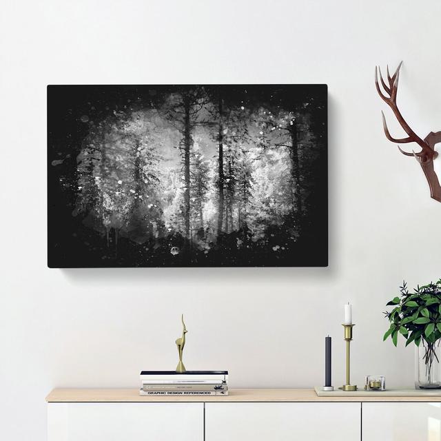 Montana Forest - Wrapped Canvas Painting Print East Urban Home Size: 35cm H x 50cm W x 3cm D on Productcaster.