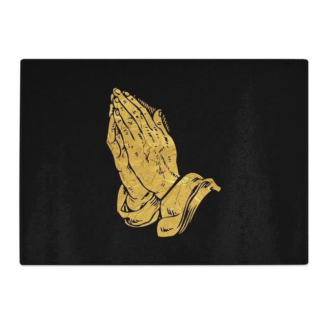 Praying Hands Chopping Board East Urban Home Size: 0.4cm H x 20cm W x 28.5cm L on Productcaster.