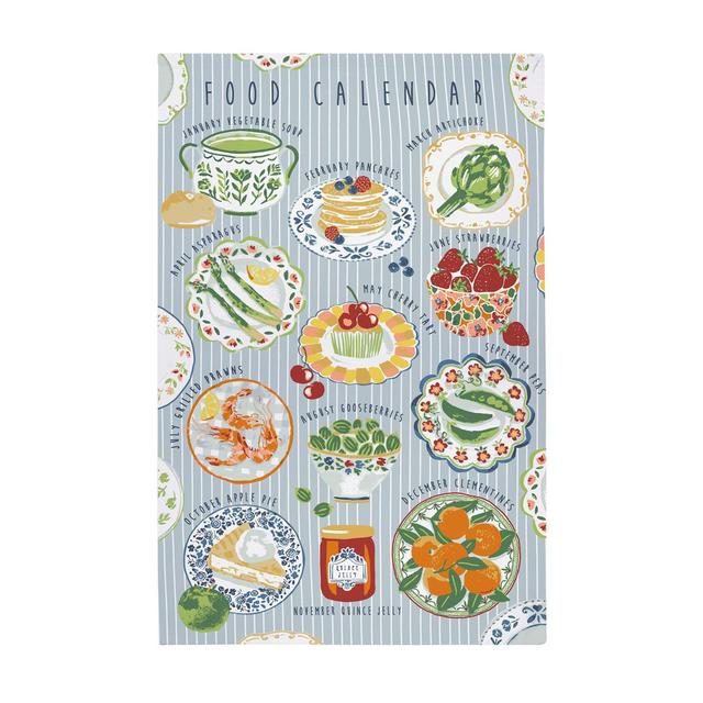 Food Calendar Tea Towel Kitchen Towel Ulster Weavers on Productcaster.