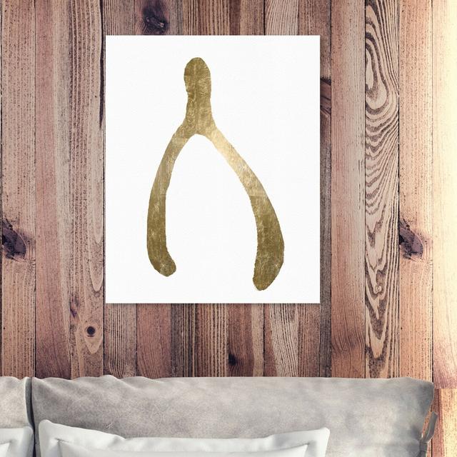 'Wishbone' Graphic Art on Wrapped Canvas East Urban Home Size: 40.6 cm H x 33 cm W on Productcaster.