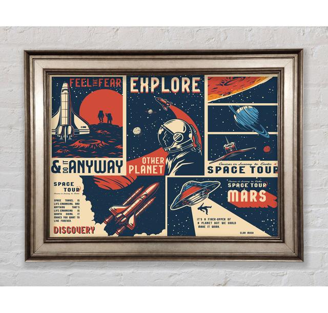 Space Exploration Framed Print Bright Star Size: 100cm H x 141.4cm W on Productcaster.