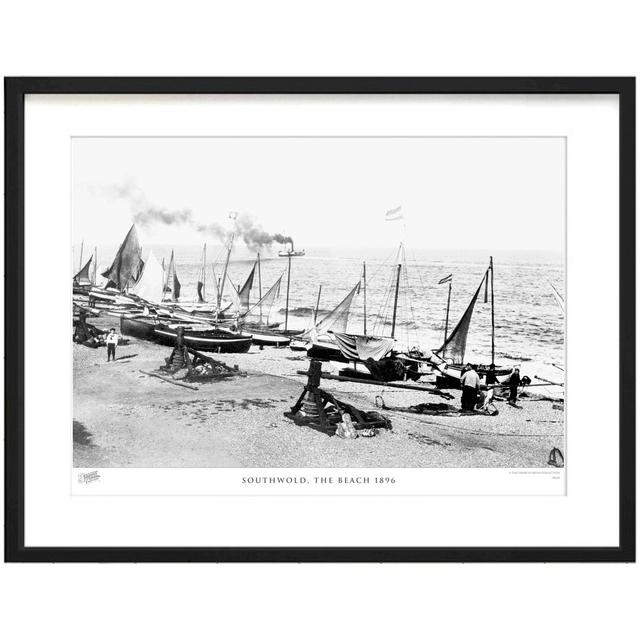 'Southwold, the Beach 1896' by Francis Frith - Picture Frame Photograph Print on Paper The Francis Frith Collection Size: 28cm H x 36cm W x 2.3cm D on Productcaster.