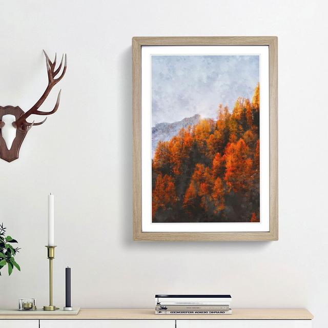 Golden Forest in Italy - Picture Frame Painting Print East Urban Home Size: 33cm H x 24cm W x 2cm D, Frame Option: Oak Framed on Productcaster.