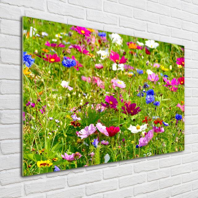 Field Flowers - Unframed Art Prints on Glass Ebern Designs on Productcaster.