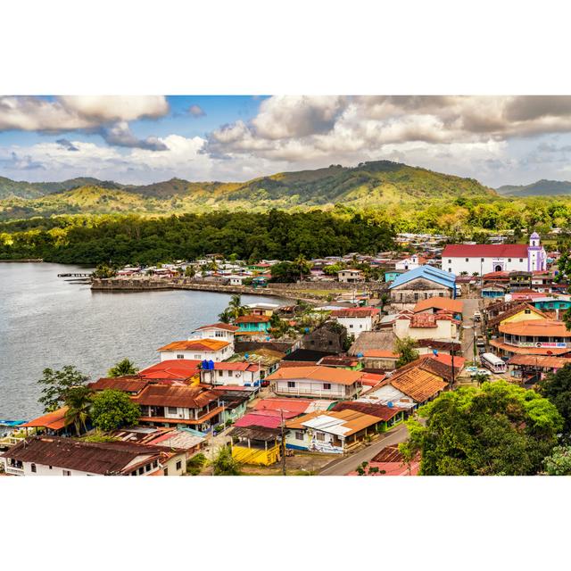 Kimbal Aerial View Of Portobelo Village - Wrapped Canvas Photograph Marlow Home Co. Size: 51cm H x 76cm W x 3.8cm D on Productcaster.