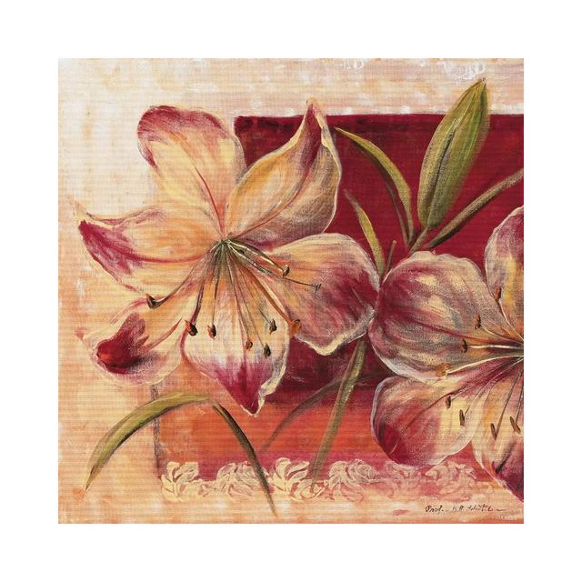 Classic Flower Lll by Katharina Schöttler - Wrapped Canvas Painting ClassicLiving Size: 45.72cm H x 45.72cm W x 1.91cm D on Productcaster.