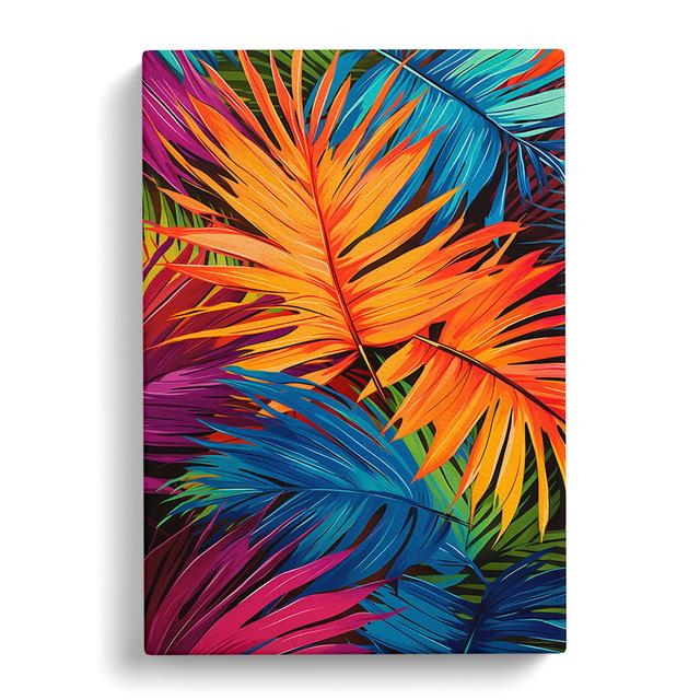 Palm Leaf Pop No.2 - Print 17 Stories Size: 50cm H x 35cm W x 3cm D on Productcaster.