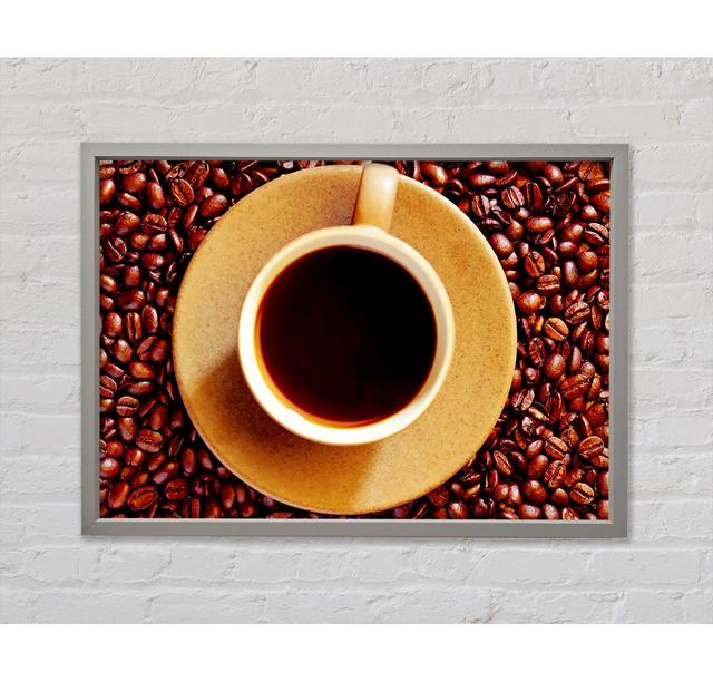 Coffee Bean Galour - Single Picture Frame Art Prints on Canvas Ebern Designs Size: 59.7cm H x 84.1cm W x 3.3cm D on Productcaster.