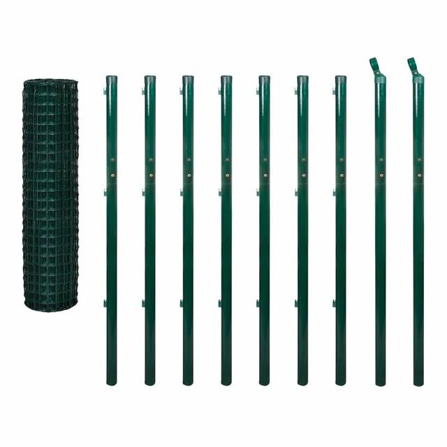 Green Wire/Mesh Fence Dakota Fields Finish: Green, Size: 170cm H x 1000cm W on Productcaster.