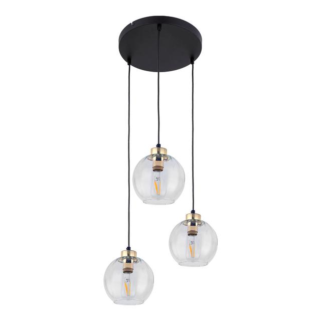 Lampe Devi HowHomely Schirmfarbe: Transparent on Productcaster.