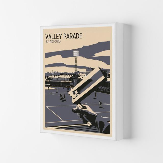 Valley Parade by Richard O'Neill - Graphic Art Print Corrigan Studio Format: Wrapped Canvas, Size: 84cm H x 59.4cm W x 4cm D on Productcaster.