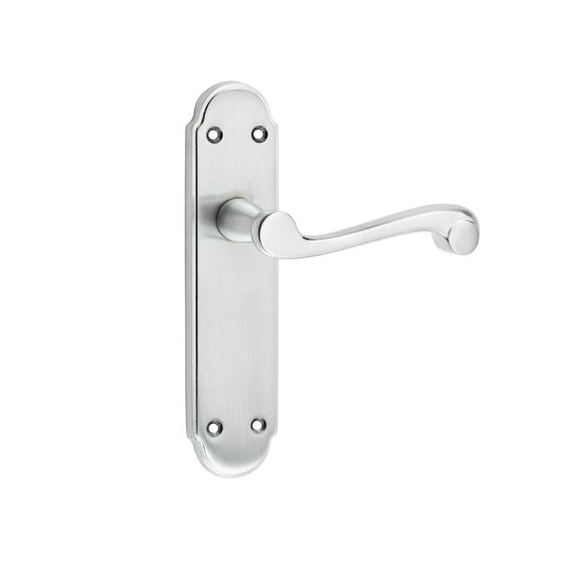 Marlow St Paul Door Handle (Set of 2) Frelan Hardware Finish: Satin Chrome on Productcaster.