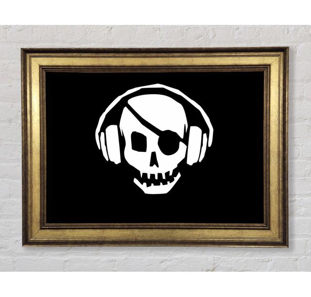 Skeleton Pirate Headphones - Print Bright Star Size: 42cm H x 59.7cm W x 8cm D on Productcaster.