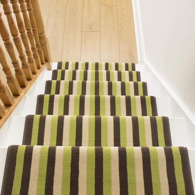 Altoona Tufted Green Stair Runner Rosalind Wheeler Rug Size: Runner 570cm x 60cm on Productcaster.