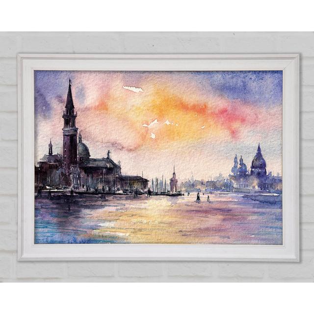 Water City Views - Single Picture Frame Art Prints Bright Star Size: 29.7cm H x 42cm W x 1.5cm D on Productcaster.