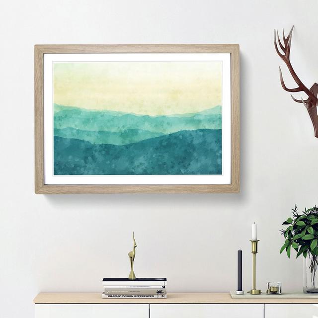 The Great Smokey Mountains - Picture Frame Painting Print East Urban Home Size: 62cm H x 87cm W x 2cm D, Frame Option: Oak Framed on Productcaster.