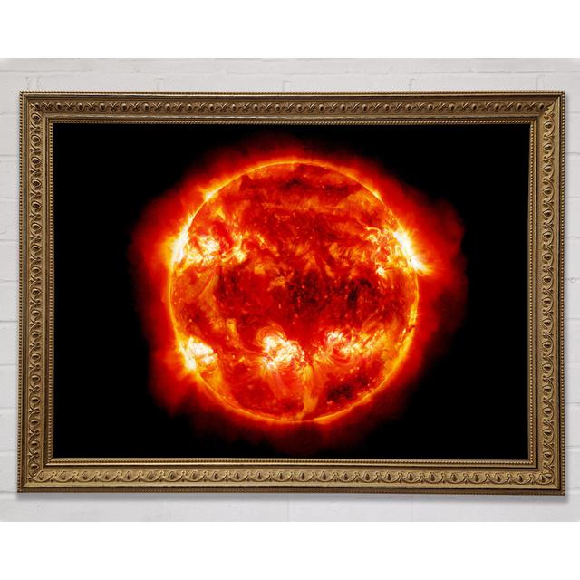 Red Sun Fire Glow - Single Picture Frame Art Prints Brayden Studio Size: 21cm H x 29.7cm W on Productcaster.