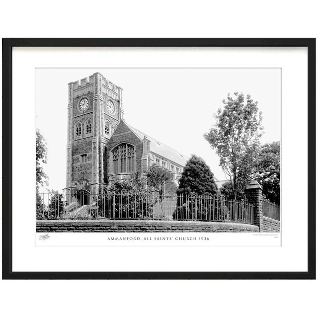 'Ammanford, All Saints' Church 1936' by Francis Frith - Picture Frame Photograph Print on Paper The Francis Frith Collection Size: 60cm H x 80cm W x 2 on Productcaster.