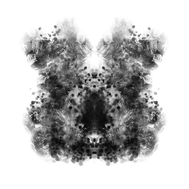 Revley Abstract Monochrome Inkblot by Dottedhippo - Print Metro Lane Size: 122cm H x 122cm W x 3.8cm D on Productcaster.