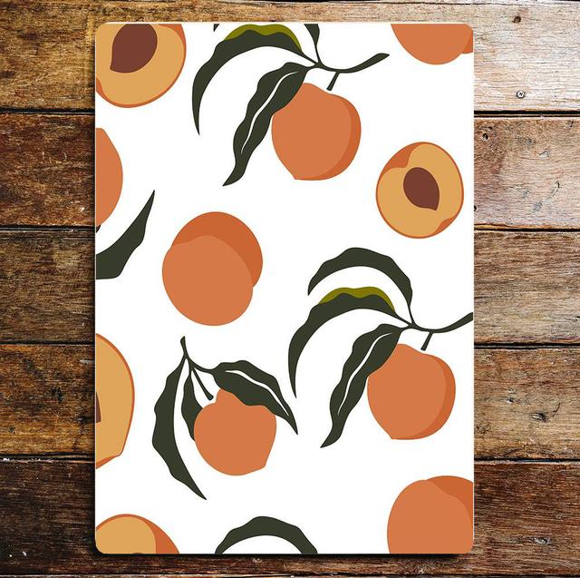 Peach Pattern Kitchen Sign Wall Décor East Urban Home Size: 25cm H x 20cm W on Productcaster.