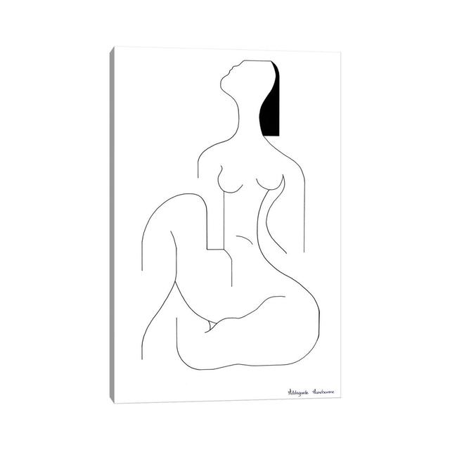 Lamadame by Hildegarde Handsaeme - Wrapped Canvas Graphic Art Metro Lane Size: 30.48cm H x 20.32cm W x 1.91cm D on Productcaster.