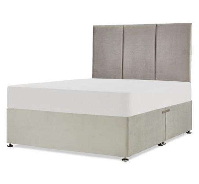 Francklyn Upholstered Headboard 17 Stories Size: Double (4'6), Colour: Charcoal on Productcaster.