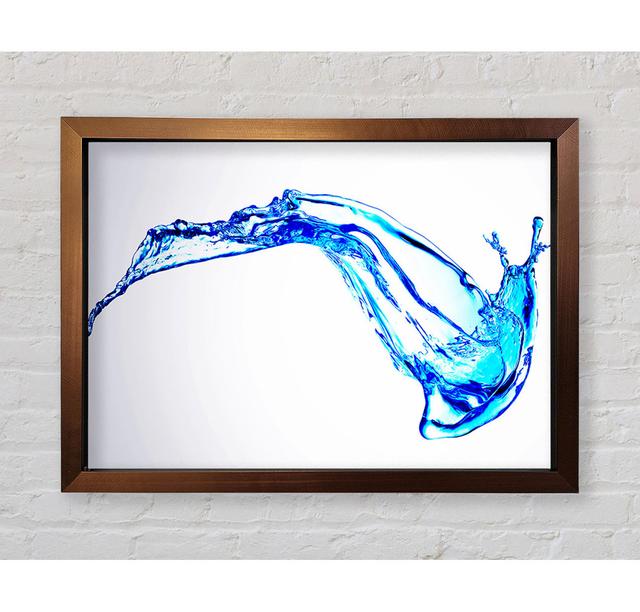 Erratic Water Splash - Single Picture Frame Art Prints Ebern Designs Size: 84.1cm H x 118.9cm W x 3.4cm D on Productcaster.