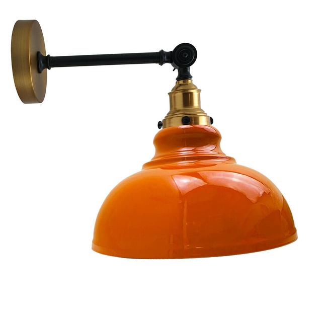 Hyannis Swing Arm Sconce Breakwater Bay Shade Colour: Orange, Fixture Finish: Gold on Productcaster.