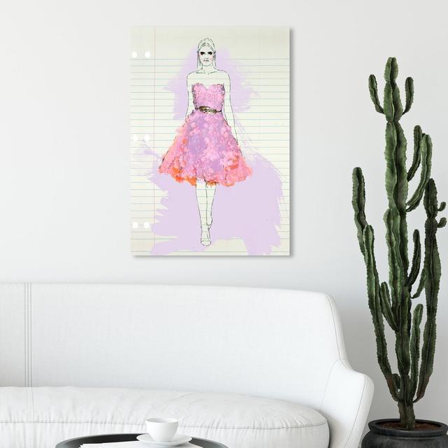 'Fashion Illustration 4' Painting on Wrapped Canvas East Urban Home Size: 76.2 cm H x 50.8 cm W on Productcaster.