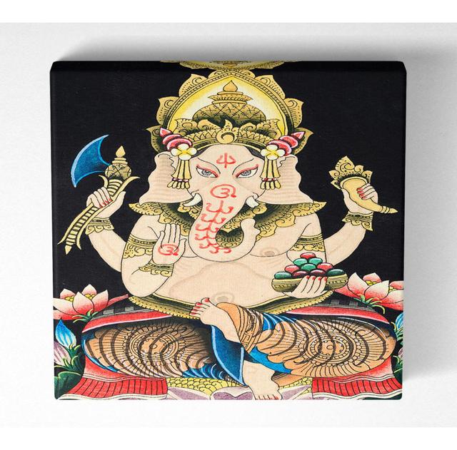 Hindu God Ganesha 2 - Print Latitude Vive Size: 101.6cm H x 101.6cm W x 10cm D on Productcaster.