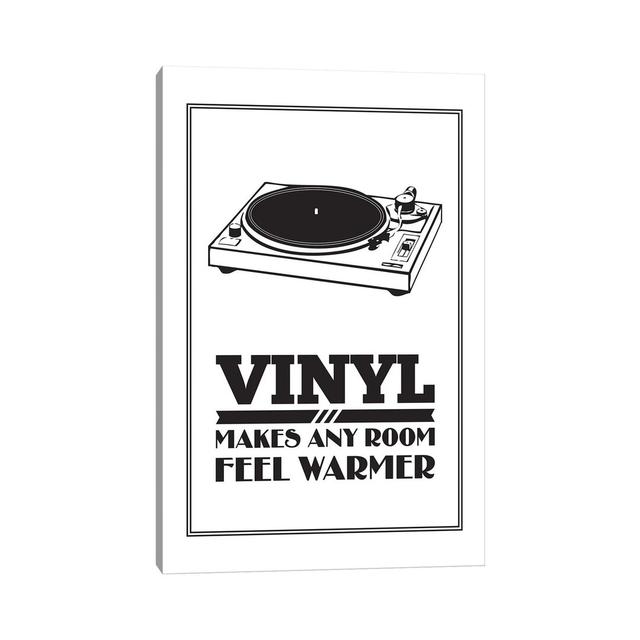 Vinyl Makes Any Room Feel Warmer - White-Canvas Maturi Format: Wrapped Canvas, Size: 101.6cm H x 66.04cm W x 1.91cm D on Productcaster.