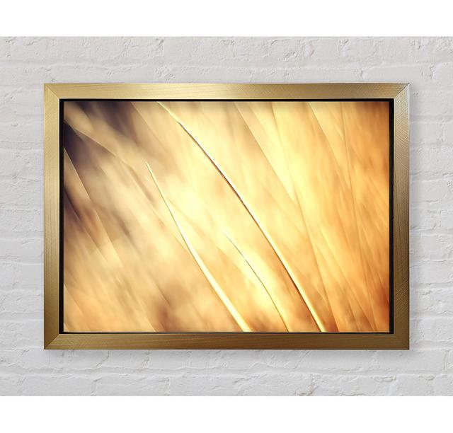 Autumn Grass Framed Print Brayden Studio Size: 100cm H x 141.4cm W x 3.4cm D, Format: Gold Framed Paper on Productcaster.