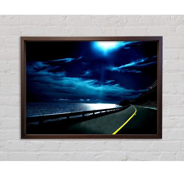 Highway Nights - Single Picture Frame Art Prints on Canvas Bright Star Size: 100cm H x 141.4cm W x 3.3cm D on Productcaster.