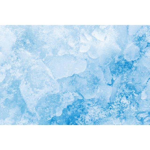 Ice Background by Skhoward - No Frame Art Prints on Canvas 17 Stories Size: 61cm H x 91cm W on Productcaster.