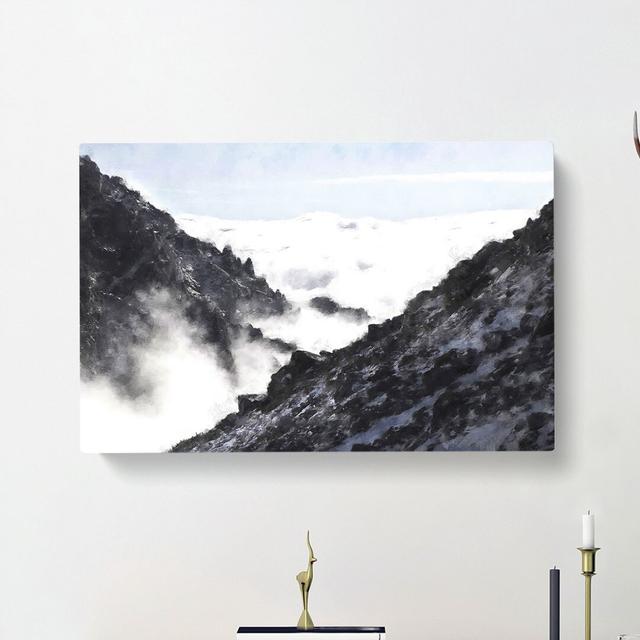 Misty Tatra Mountains in Slovakia - Wrapped Canvas Painting Print East Urban Home Size: 40cm H x 60cm W x 3cm D on Productcaster.