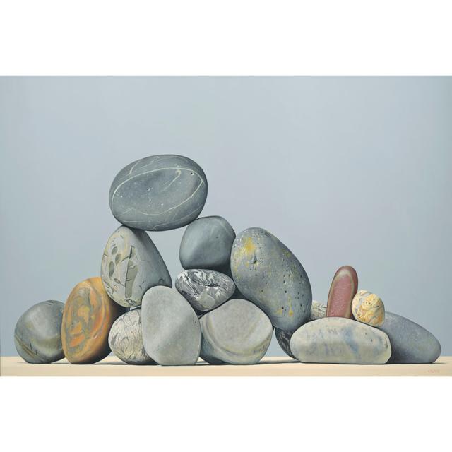 Rocks - Still Life - Wrapped Canvas Art Prints Ebern Designs Size: 30cm H x 46cm W x 3.8cm D on Productcaster.