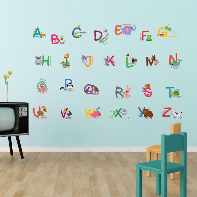 Fauna Animal Alphabet Wall Sticker East Urban Home on Productcaster.