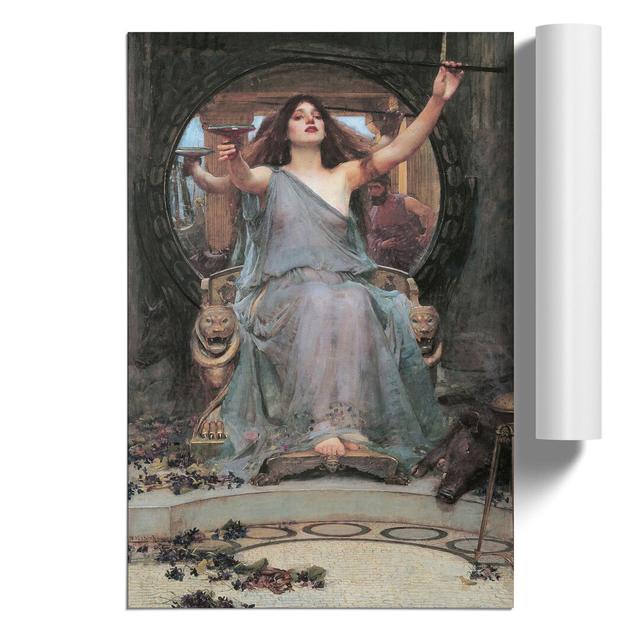 Circe Offering the Cup to Odysseus by John William Waterhouse - Unframed Painting East Urban Home Size: 30cm H x 21cm W x 0.1cm D on Productcaster.