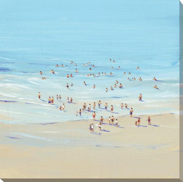 'Beach Days I' Art Print East Urban Home Format: Wrapped Canvas on Productcaster.