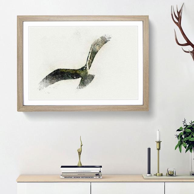 Osprey Bird - Picture Frame Graphic Art Print East Urban Home Size: 27cm H x 36cm W x 2cm D, Frame Option: Oak Framed on Productcaster.