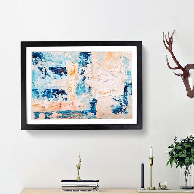 Abstract Art Painting Vol.77 by S.Johnson - Picture Frame Painting Print East Urban Home Size: 48cm H x 65cm W x 2cm D, Frame Option: Black Framed on Productcaster.